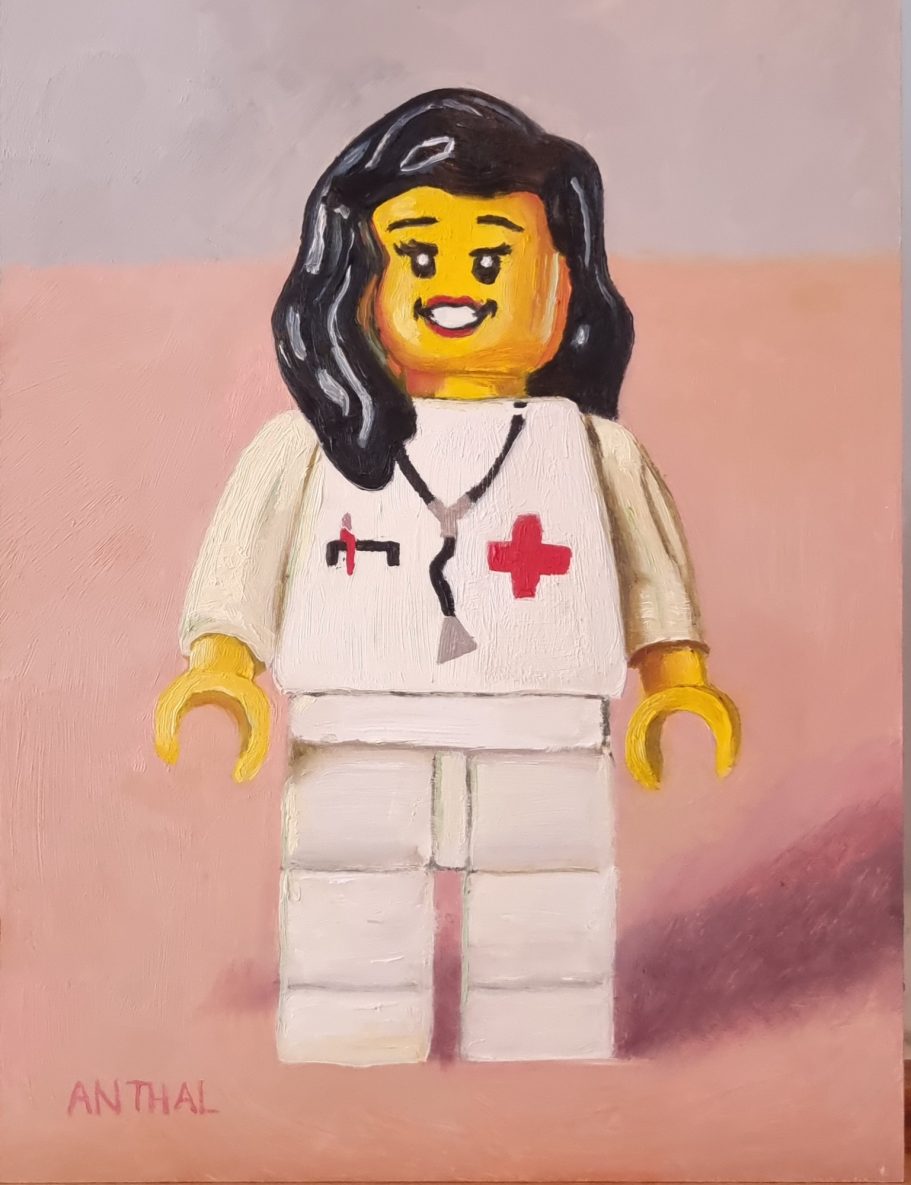 Minifigure #4, 2026
Olieverf op paneel (Ampersand 3mm), 18x24 cm