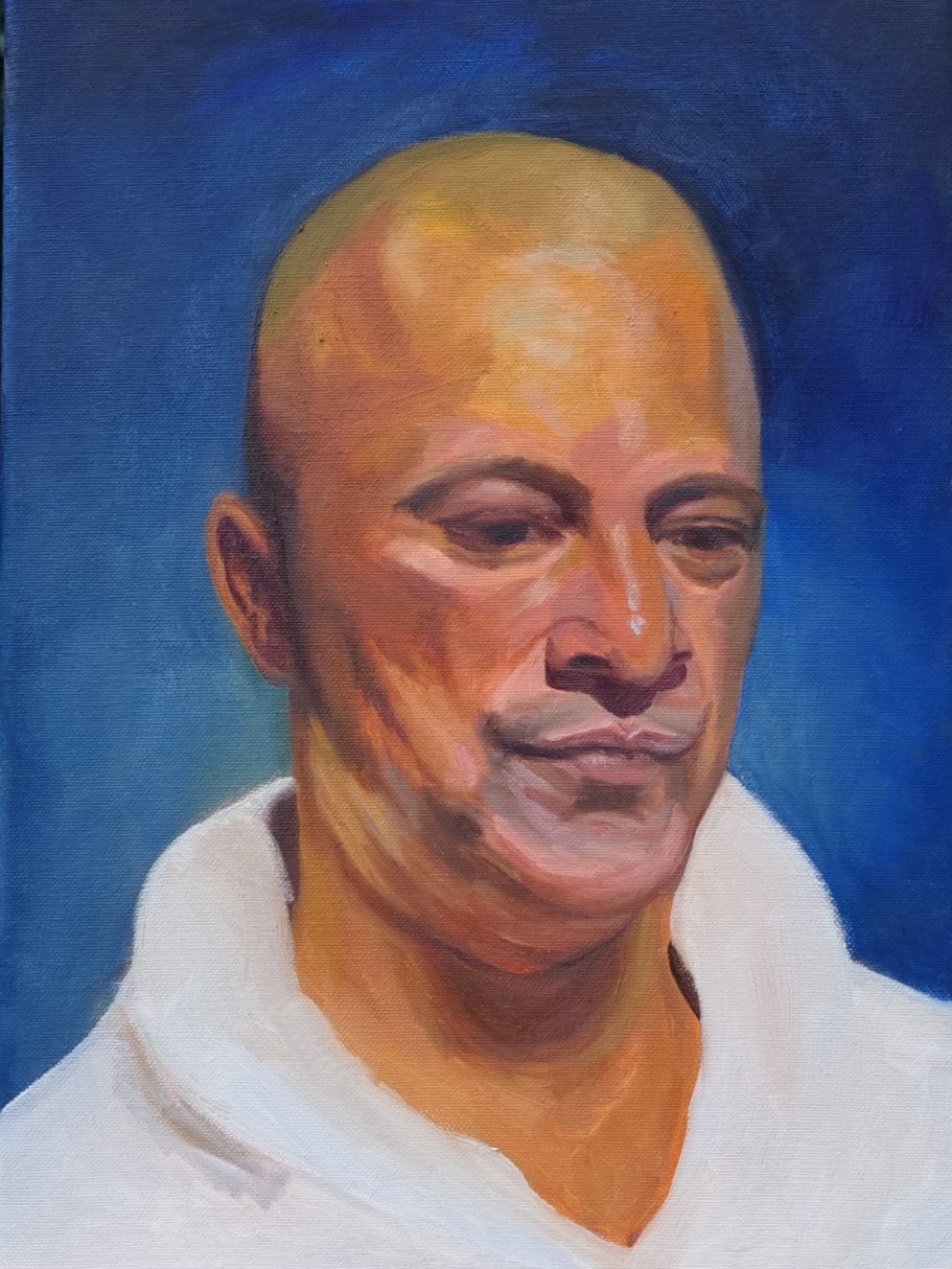 Lucien, 2025
Portretmeesters, Studio Willems Weesp
Olieverf op linnen, 30x40 cm