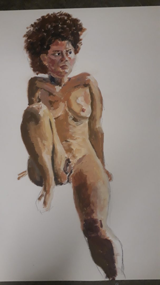 Studie naar model, Atelier Van Gogh, 2023
Olieverf op papier 70x50cm