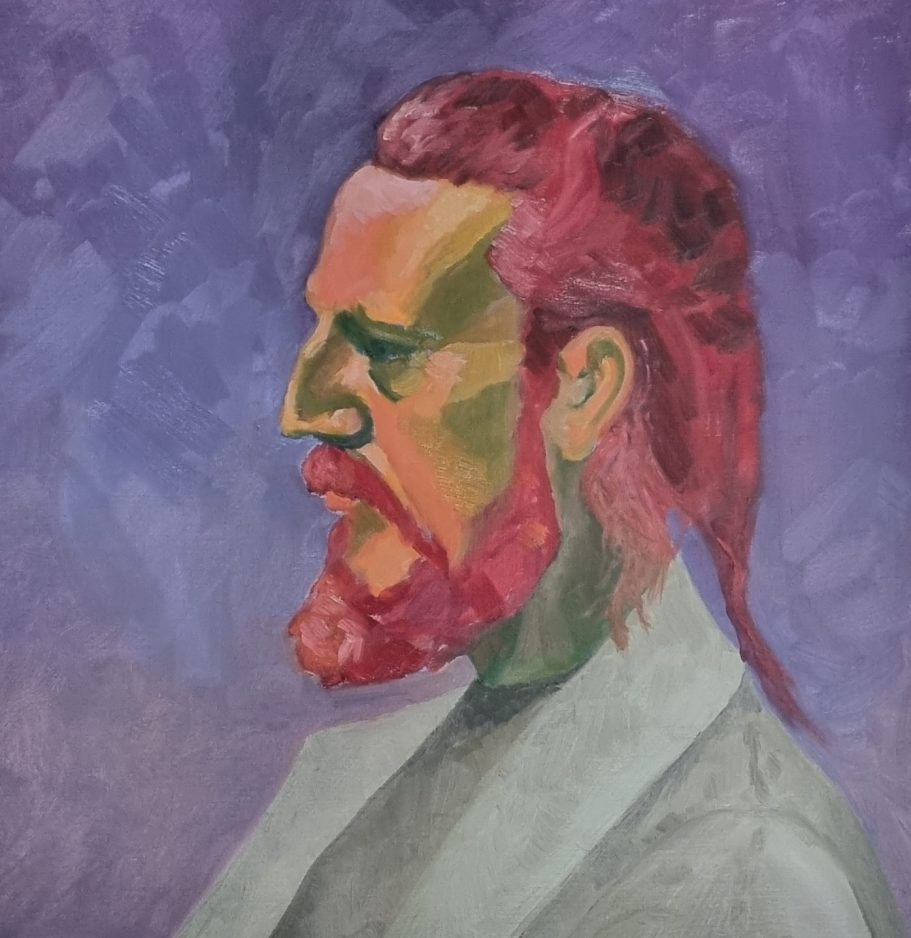 Kleurenstudie, 2025
Naar model, Studio Willems Weesp,
Olieverf op schilderpapier, ca. 40x40 cm