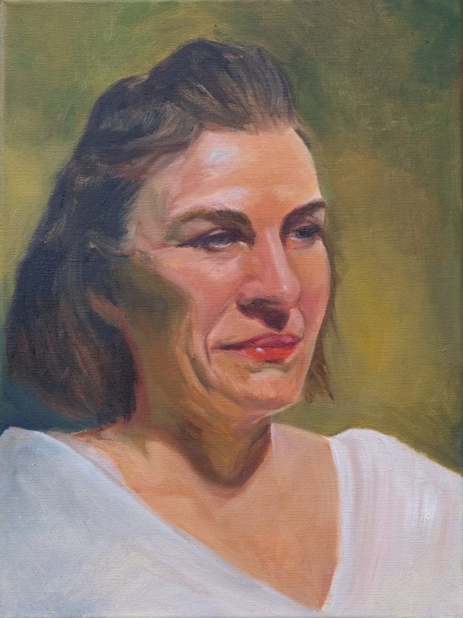 Mo, 2025
Portretmeesters, Studio Willems Weesp
Olieverf op linnen, 30x40 cm